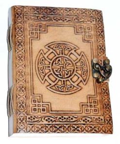 5" X 7" Celtic Cross Leather W- Latch