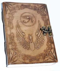 5" X 7" Eye Of Horus Leather W- Latch