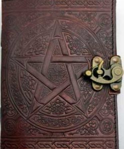 5" X 7" Brown Pentagram Leather W- Latch