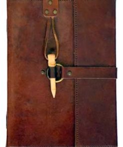 Leather Blank Book W- Peg Closure