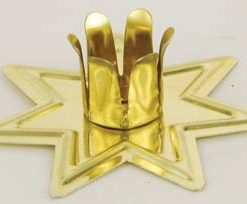 Gold-toned Fairy Star Chime Candle Holder
