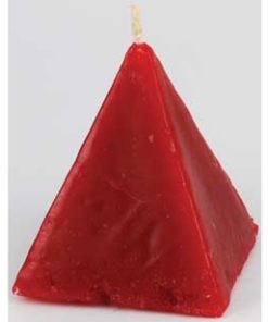 Red Cinnamon Pyramid Candle