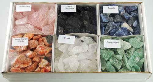 6 Piece Untumbled Stones Set 5 Lb