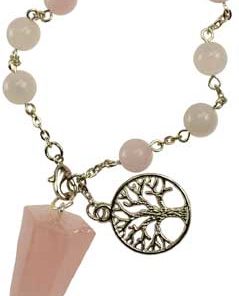 Rose Quartz Pendulum Bracelet