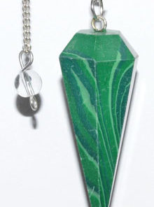 6-sided Malachite Pendulum