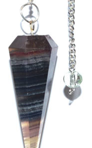 6-sided Multi Fluorite Pendulum