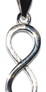 5-8" Infinity Sterling Pendant